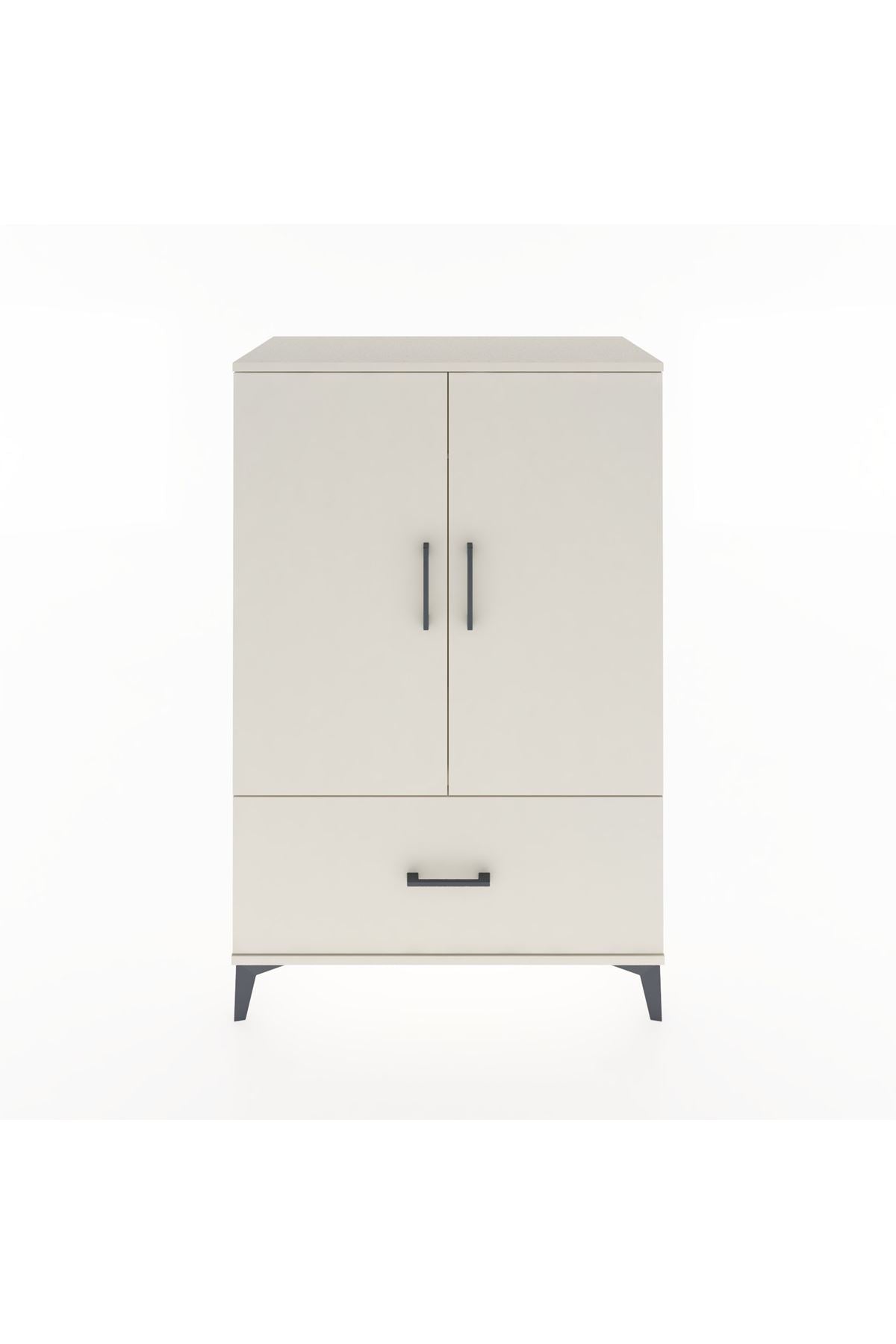 Hyperion Dolap Tek Raflı Tek Çekmeceli Tek Askılı 88x44x134 - S51M114V1B