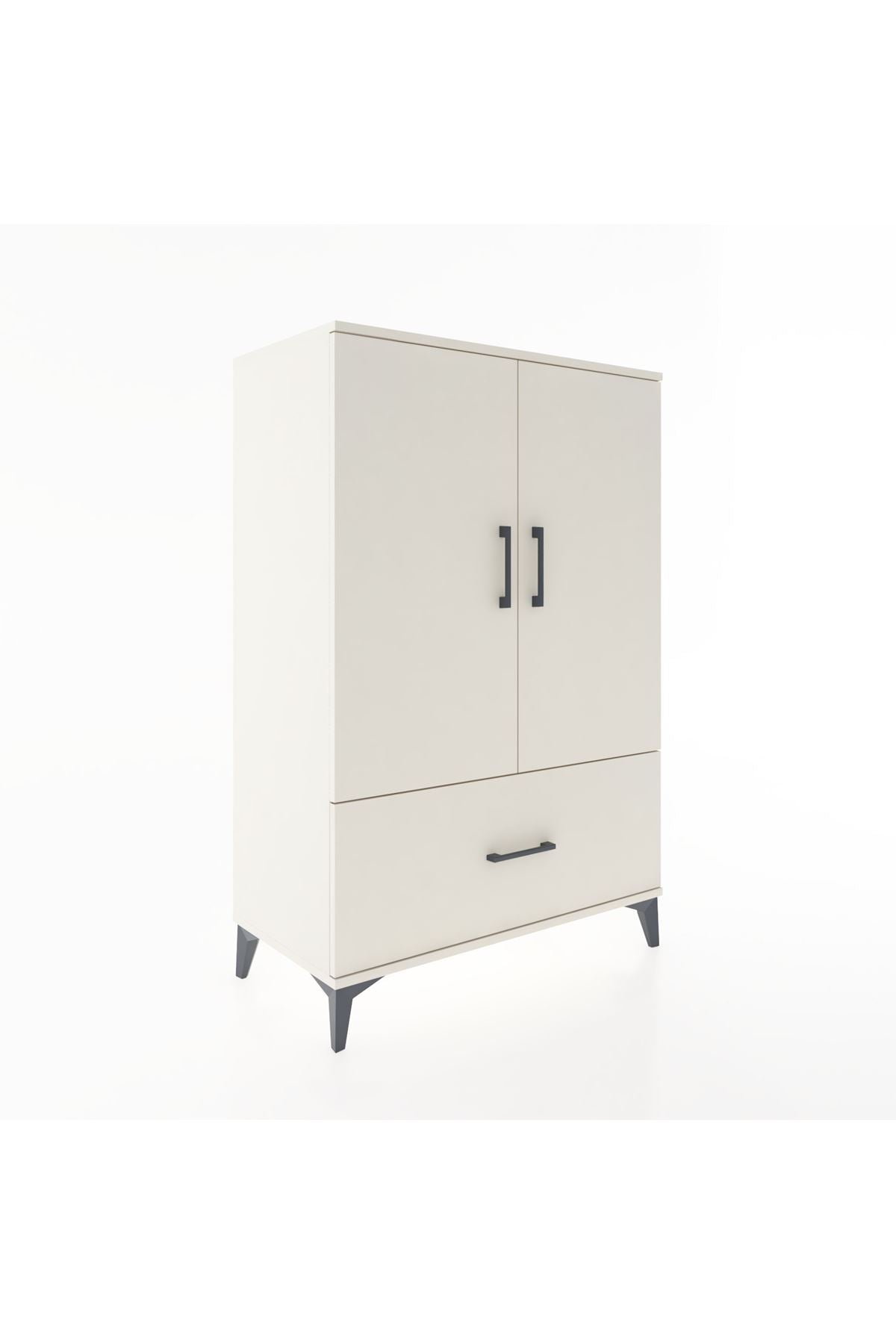 Hyperion Dolap Tek Raflı Tek Çekmeceli Tek Askılı 88x44x134 - S51M114V1B
