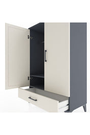 Hyperion Dolap Tek Raflı Tek Çekmeceli Tek Askılı 88x44x134 - S51M116V4B