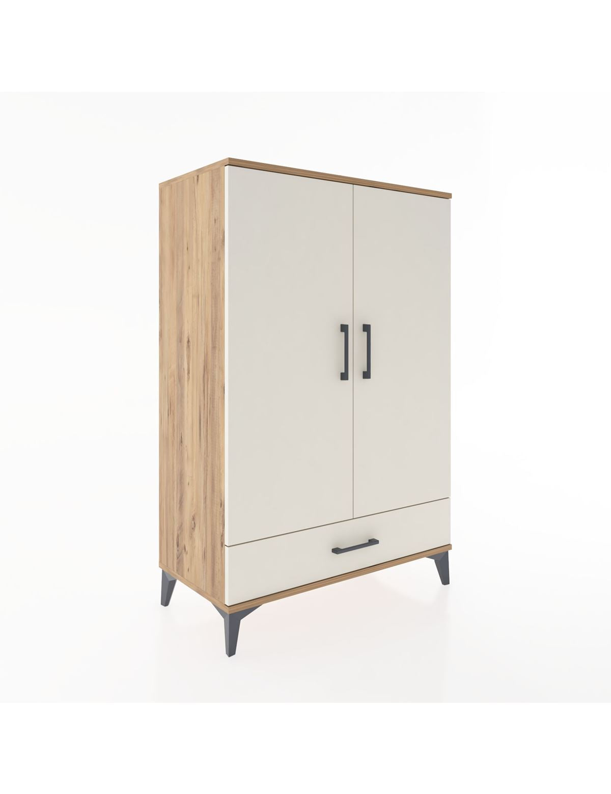 Hyperion Dolap Tek Raflı Tek Çekmeceli Tek Askılı 88x44x134 - S51M116V7B
