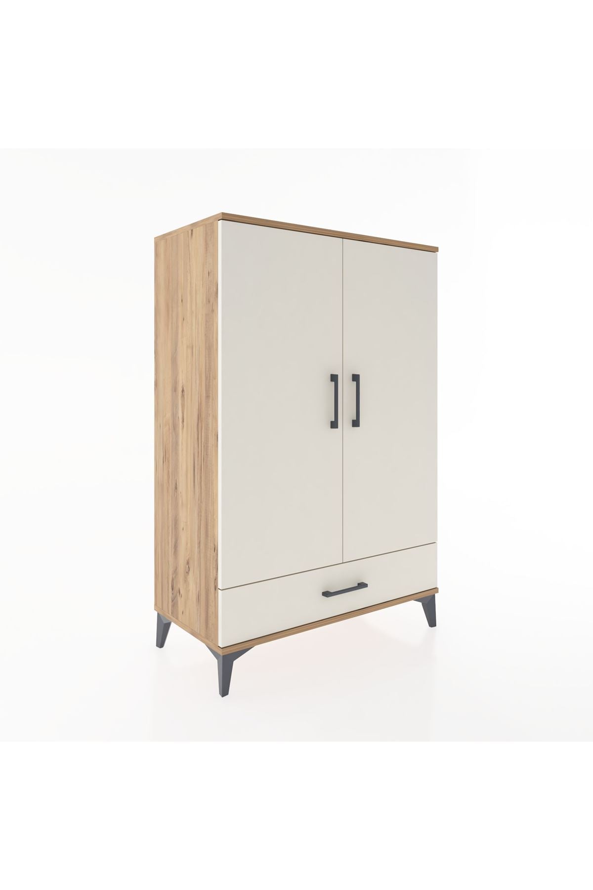 Hyperion Dolap Tek Raflı Tek Çekmeceli Tek Askılı 88x44x134 - S51M116V7B
