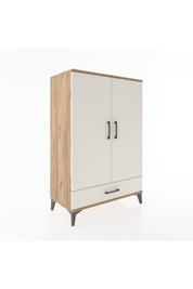 Hyperion Dolap Tek Raflı Tek Çekmeceli Tek Askılı 88x44x134 - S51M116V7B