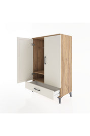 Hyperion Dolap Tek Raflı Tek Çekmeceli Tek Askılı 88x44x134 - S51M116V7B