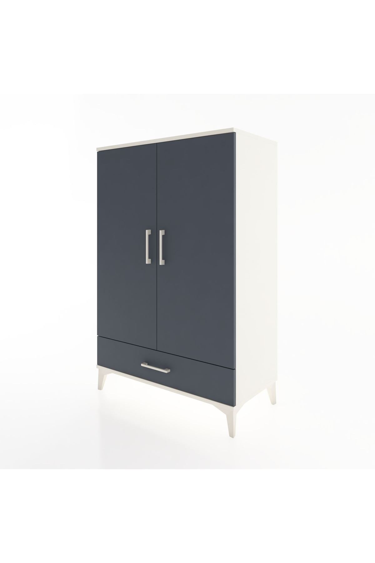Hyperion Dolap Tek Raflı Tek Çekmeceli Tek Askılı 88x44x134 - S51M117V2B