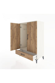 Hyperion Dolap Tek Raflı Tek Çekmeceli Tek Askılı 88x44x134 - S51M117V3B