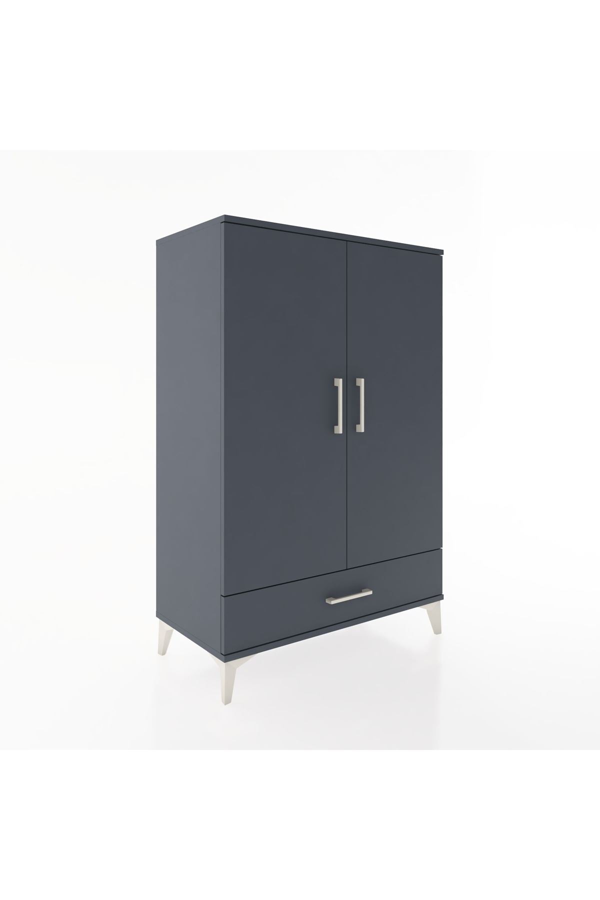 Hyperion Dolap Tek Raflı Tek Çekmeceli Tek Askılı 88x44x134 - S51M117V5B