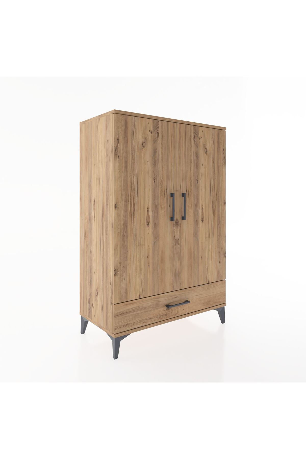 Hyperion Dolap Tek Raflı Tek Çekmeceli Tek Askılı 88x44x134 - S51M117V9B