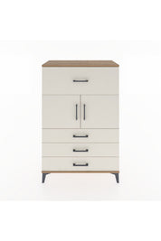 Hyperion Dolap Tek Raflı 4 Çekmeceli 2 Kapaklı 88x44x134 - S51M119V7B