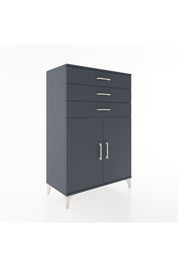 Hyperion Dolap Tek Raflı 3 Çekmeceli 2 Kapaklı 88x44x134 - S51M120V5B