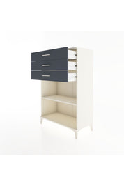 Hyperion Dolap Tek Raflı 3 Çekmeceli 88x44x134 - S51M121V2B