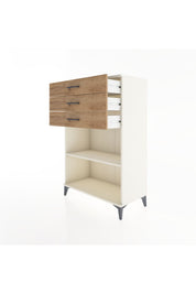 Hyperion Dolap Tek Raflı 3 Çekmeceli 88x44x134 - S51M121V3B