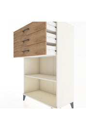 Hyperion Dolap Tek Raflı 3 Çekmeceli 88x44x134 - S51M121V3B