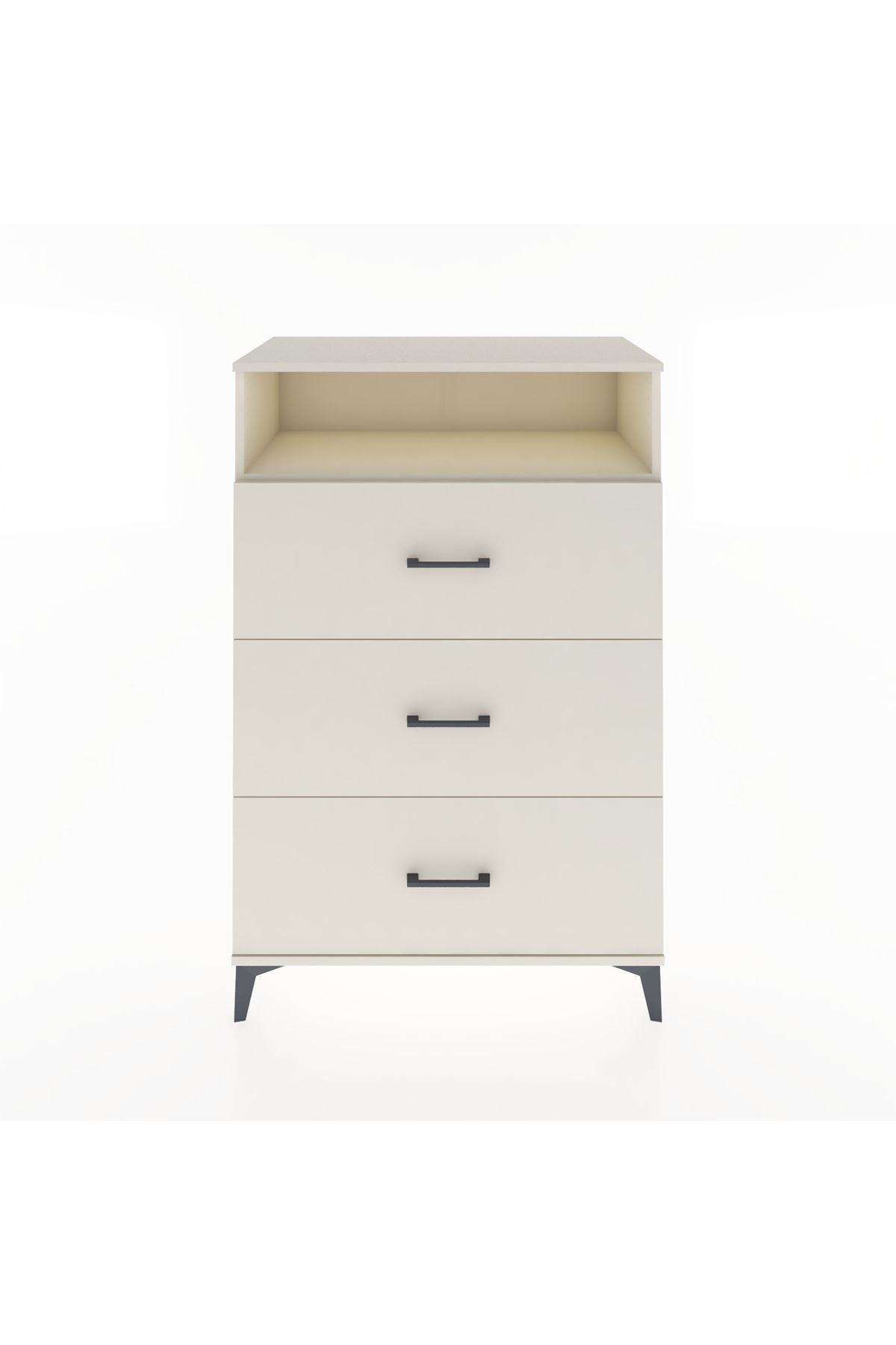 Hyperion Dolap Tek Raflı 3 Çekmeceli 88x44x134 - S51M123V1B