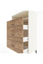 Hyperion Dolap Tek Raflı 3 Çekmeceli 88x44x134 - S51M123V3B