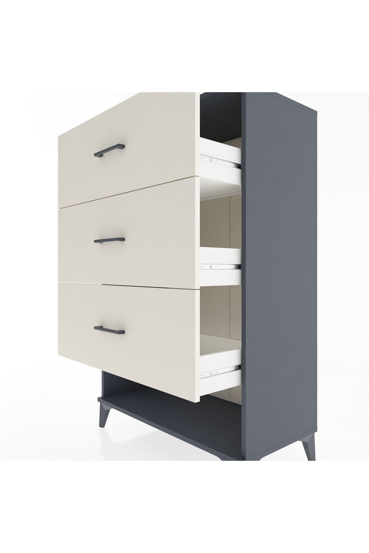 Hyperion Dolap 3 Çekmeceli 88x44x134 - S51M124V4B