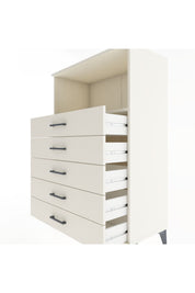 Hyperion Dolap Tek Raflı 4 Çekmeceli 88x44x134 - S51M125V1B