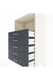 Hyperion Dolap Tek Raflı 4 Çekmeceli 88x44x134 - S51M125V2B