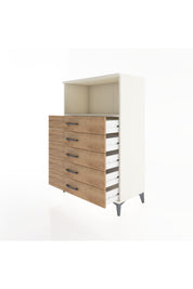 Hyperion Dolap Tek Raflı 4 Çekmeceli 88x44x134 - S51M125V3B
