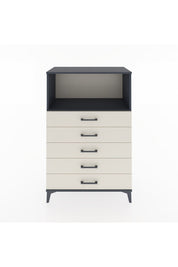 Hyperion Dolap Tek Raflı 4 Çekmeceli 88x44x134 - S51M125V4B