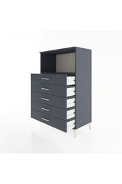 Hyperion Dolap Tek Raflı 4 Çekmeceli 88x44x134 - S51M125V5B
