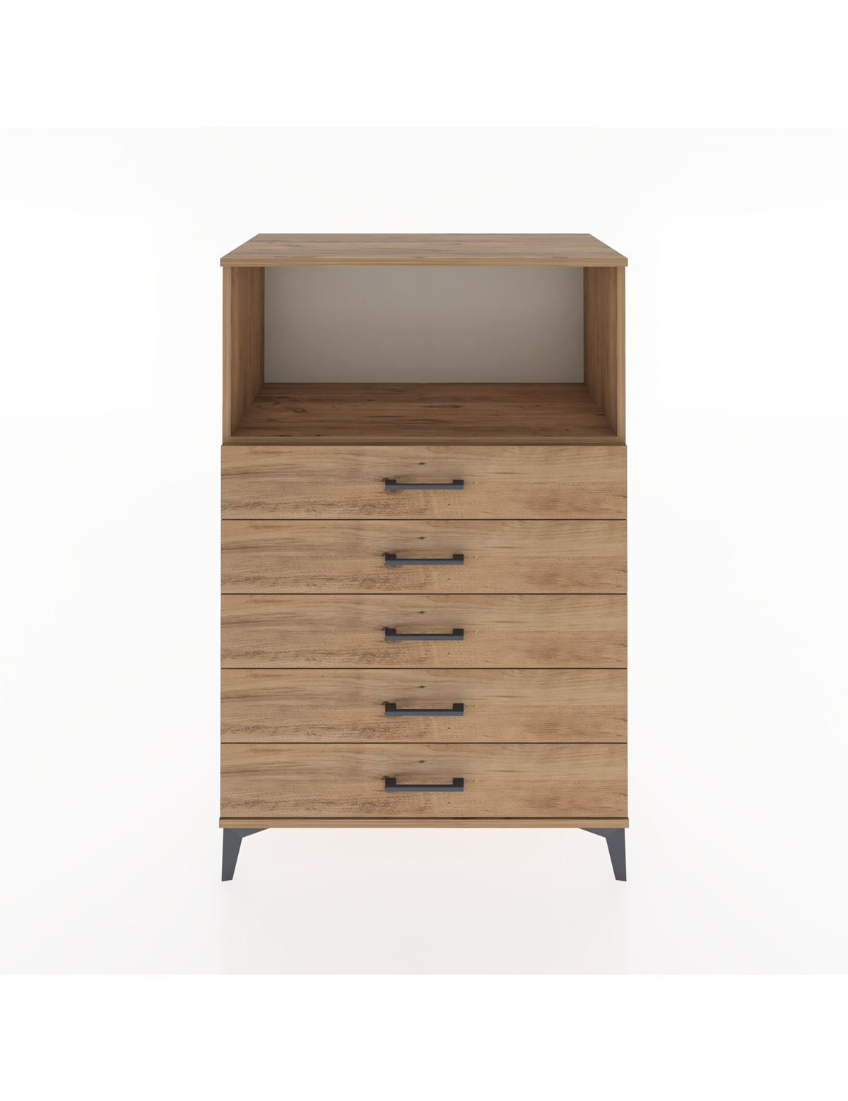Hyperion Dolap Tek Raflı 4 Çekmeceli 88x44x134 - S51M125V9B