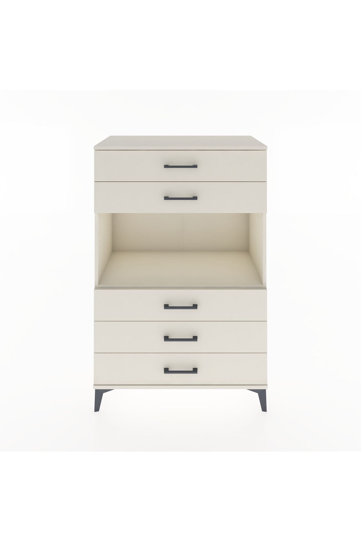 Hyperion Dolap Tek Raflı 5 Çekmeceli 88x44x134 - S51M126V1B