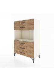 Hyperion Dolap Tek Raflı 5 Çekmeceli 88x44x134 - S51M126V3B