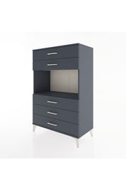 Hyperion Dolap Tek Raflı 5 Çekmeceli 88x44x134 - S51M126V5B