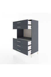 Hyperion Dolap Tek Raflı 5 Çekmeceli 88x44x134 - S51M126V5B