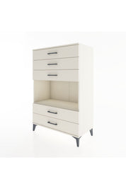 Hyperion Dolap Tek Raflı 5 Çekmeceli 88x44x134 - S51M127V1B
