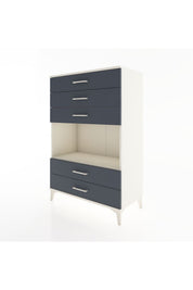 Hyperion Dolap Tek Raflı 5 Çekmeceli 88x44x134 - S51M127V2B
