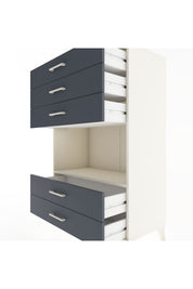 Hyperion Dolap Tek Raflı 5 Çekmeceli 88x44x134 - S51M127V2B