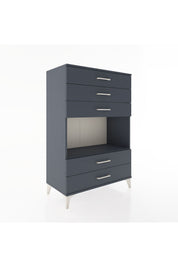 Hyperion Dolap Tek Raflı 5 Çekmeceli 88x44x134 - S51M127V5B
