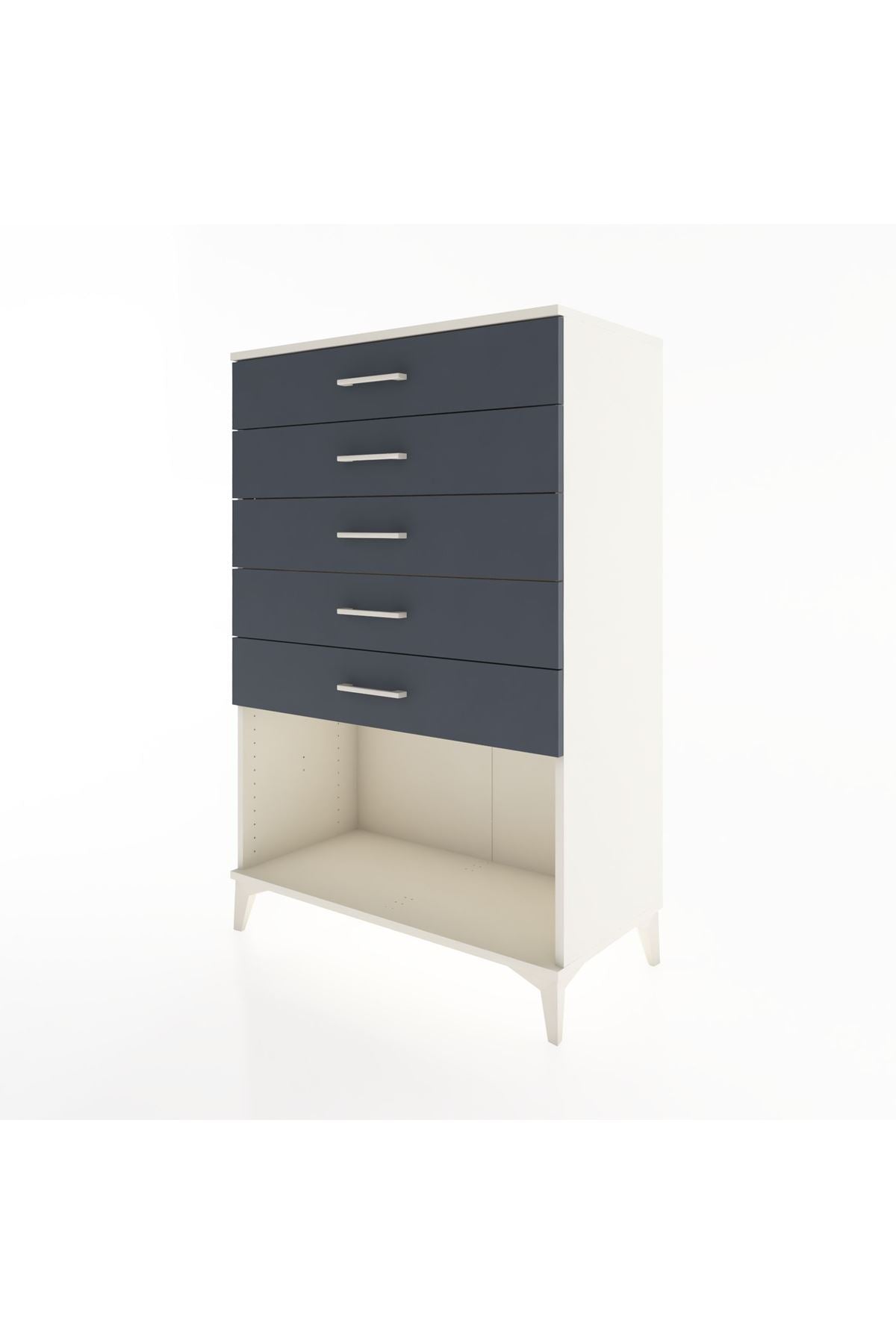 Hyperion Dolap 5 Çekmeceli 88x44x134 - S51M128V2B