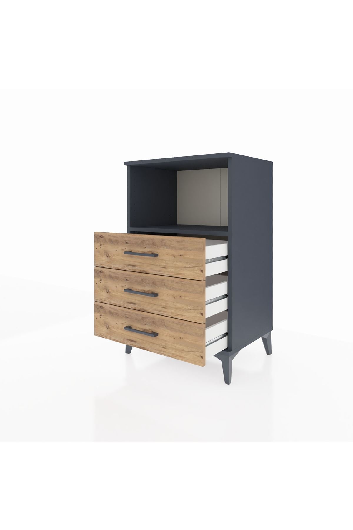 Hyperion Komodin Tek Raflı 3 Çekmeceli 60x44x96 - S47M005V6B