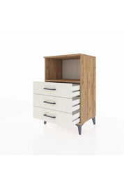 Hyperion Komodin Tek Raflı 3 Çekmeceli 60x44x96 - S47M005V7B