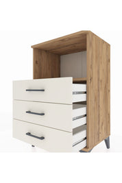 Hyperion Komodin Tek Raflı 3 Çekmeceli 60x44x96 - S47M005V7B