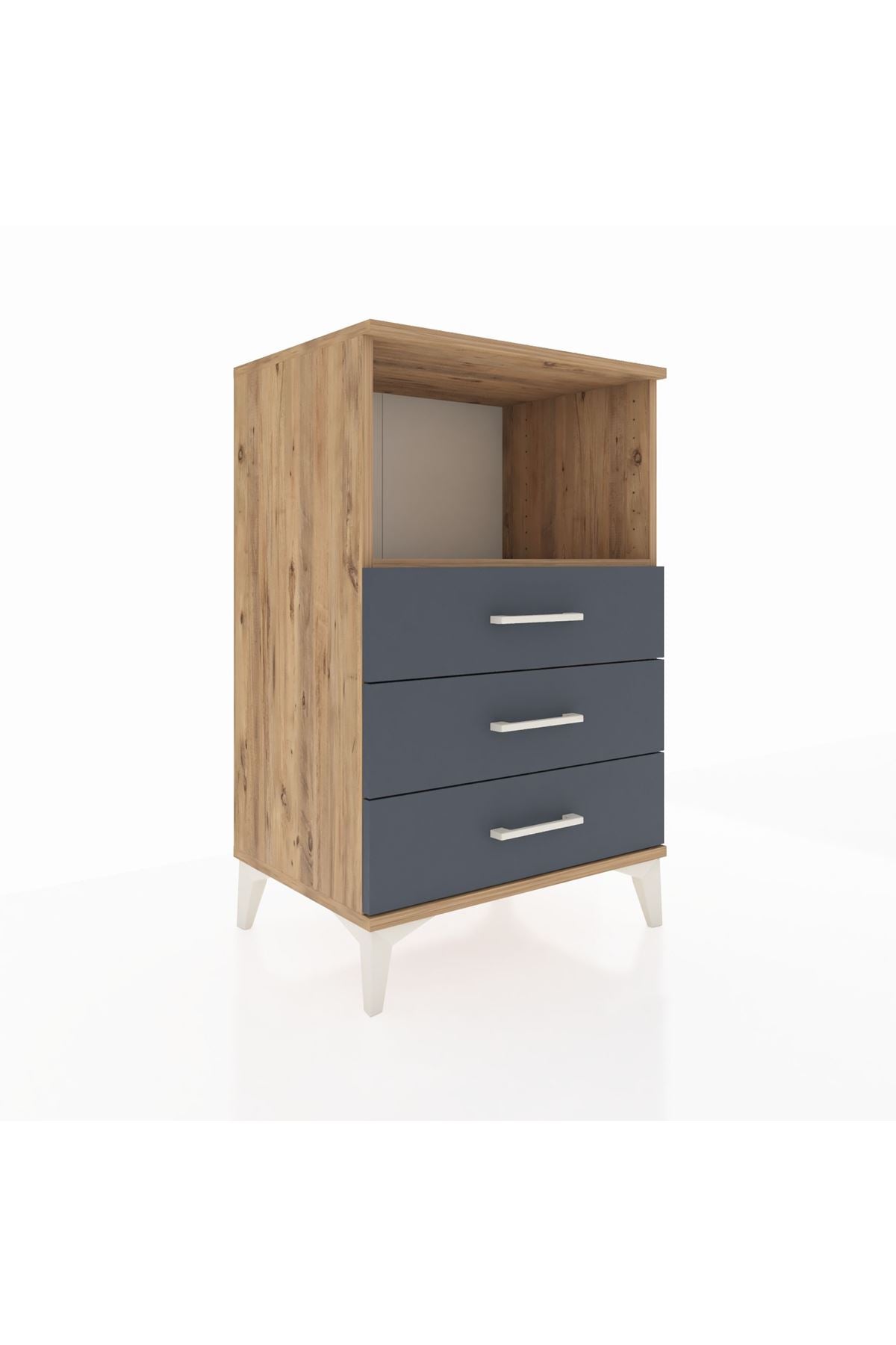 Hyperion Komodin Tek Raflı 3 Çekmeceli 60x44x96 - S47M005V8B