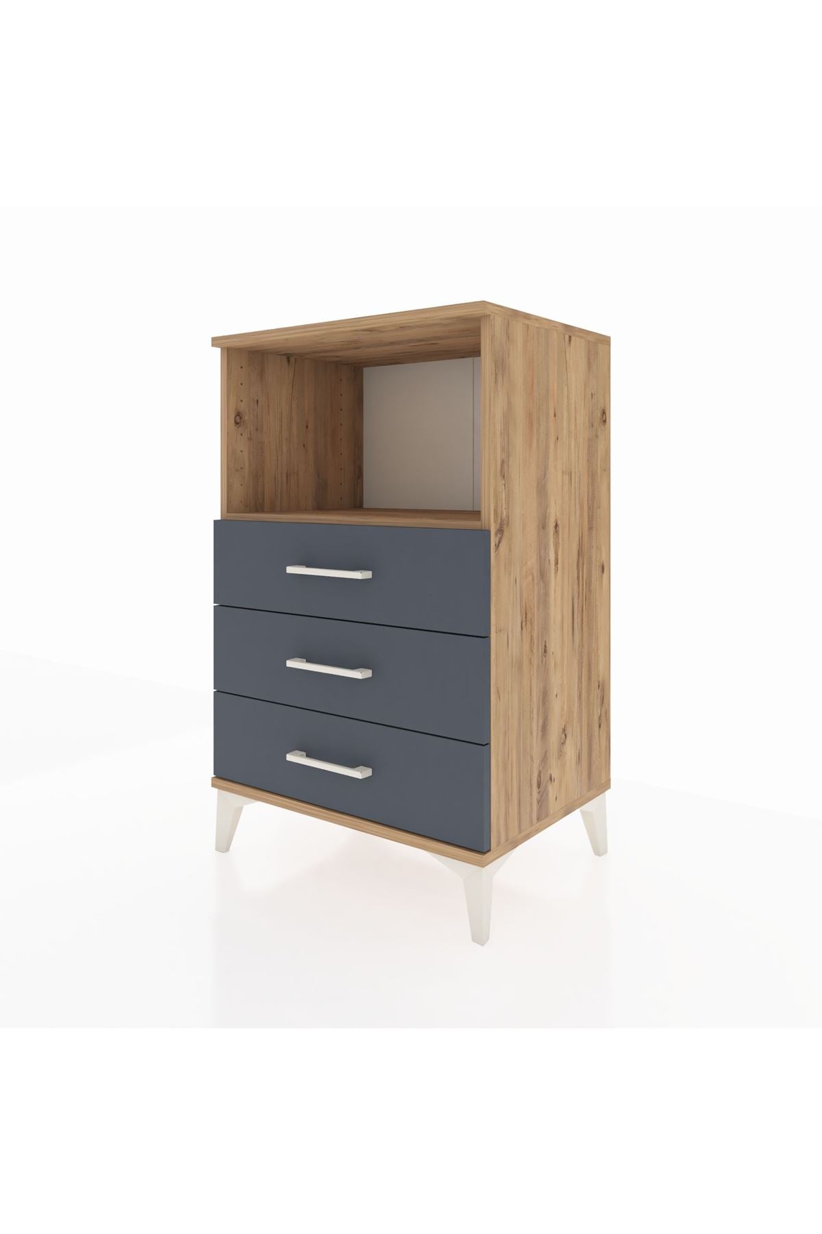 Hyperion Komodin Tek Raflı 3 Çekmeceli 60x44x96 - S47M005V8B