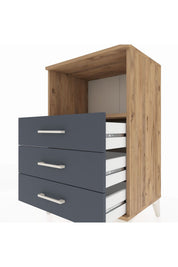 Hyperion Komodin Tek Raflı 3 Çekmeceli 60x44x96 - S47M005V8B