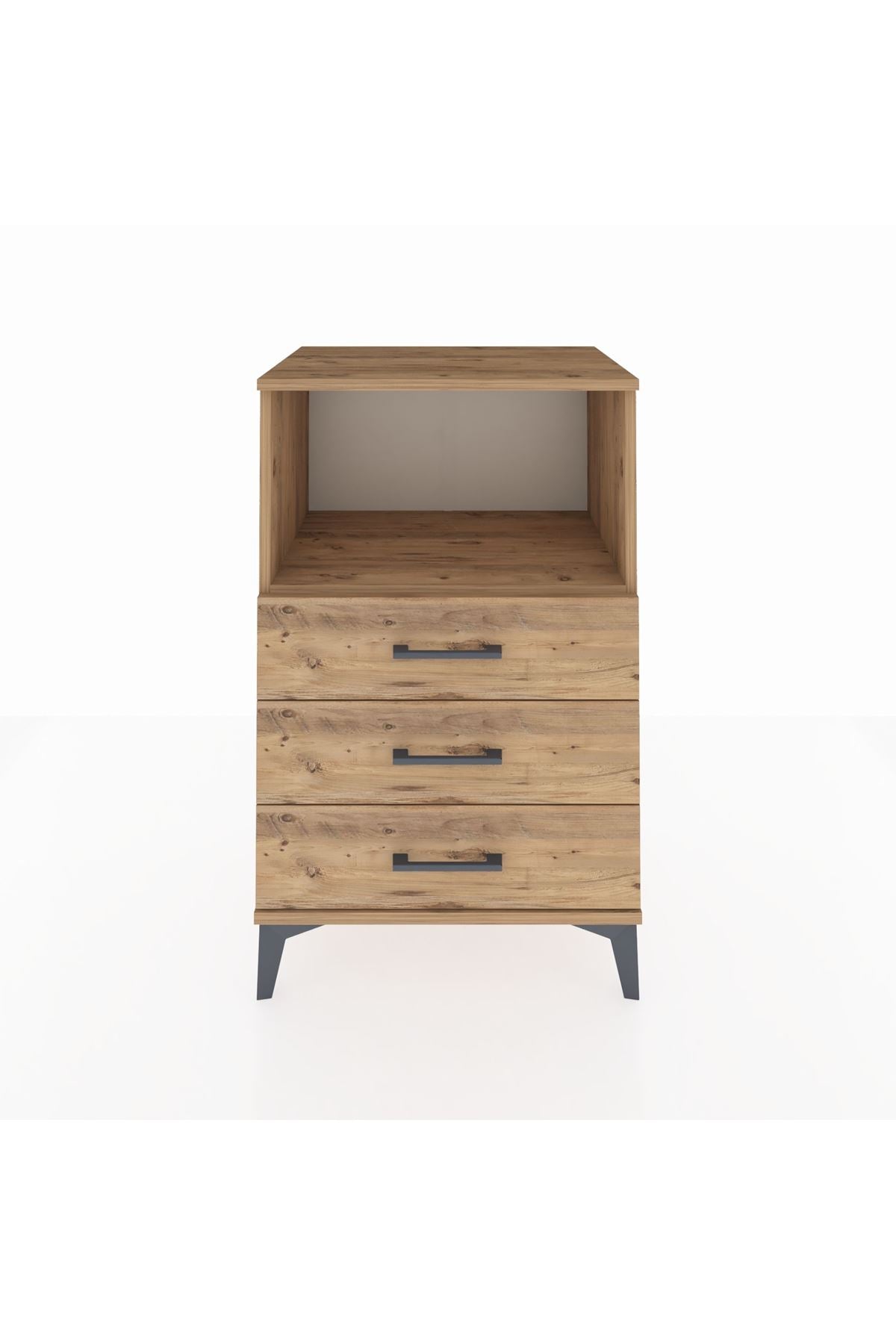 Hyperion Komodin Tek Raflı 3 Çekmeceli 60x44x96 - S47M005V9B