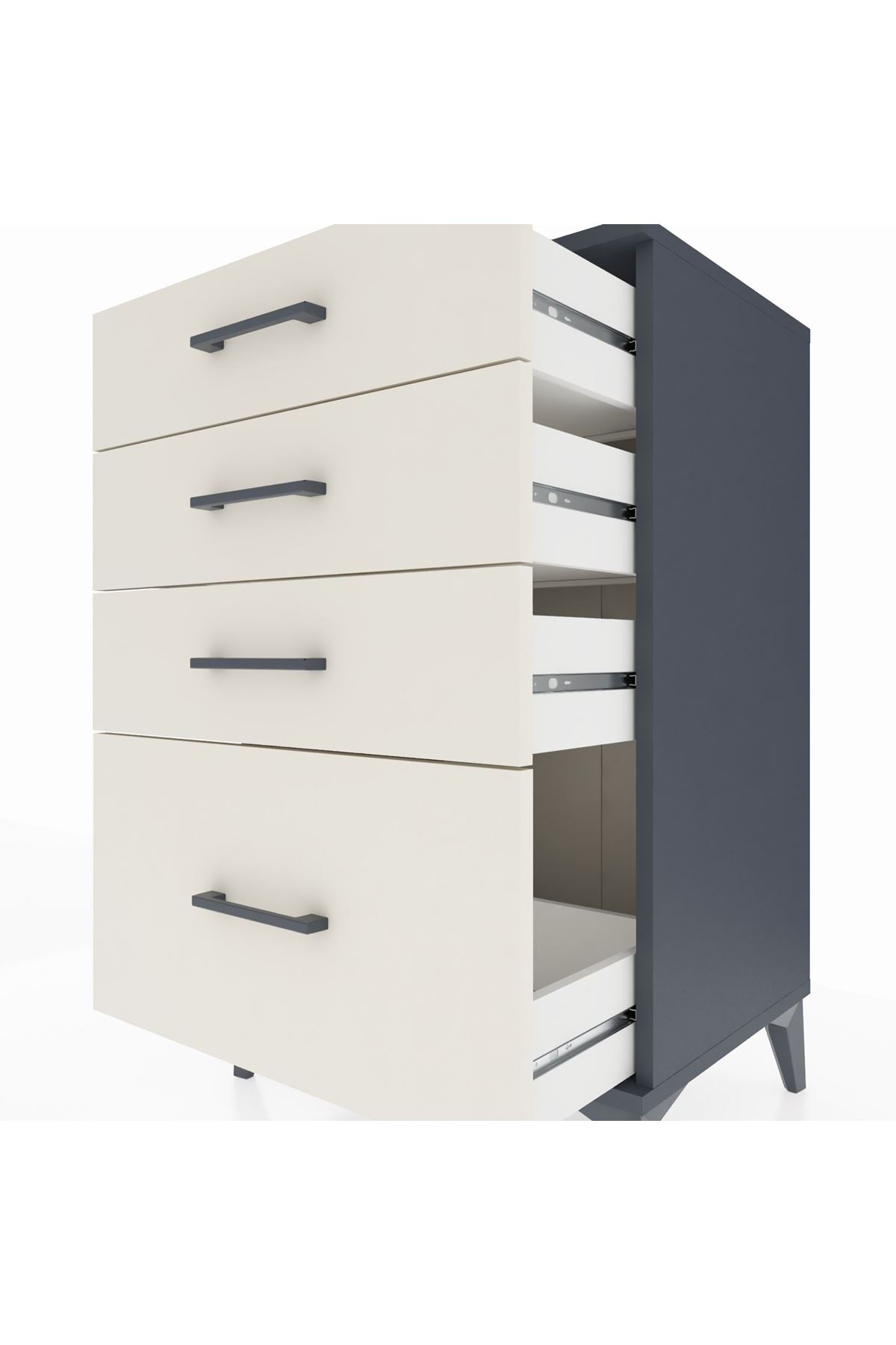 Hyperion Komodin 4 Çekmeceli 60x44x96 - S47M007V4B