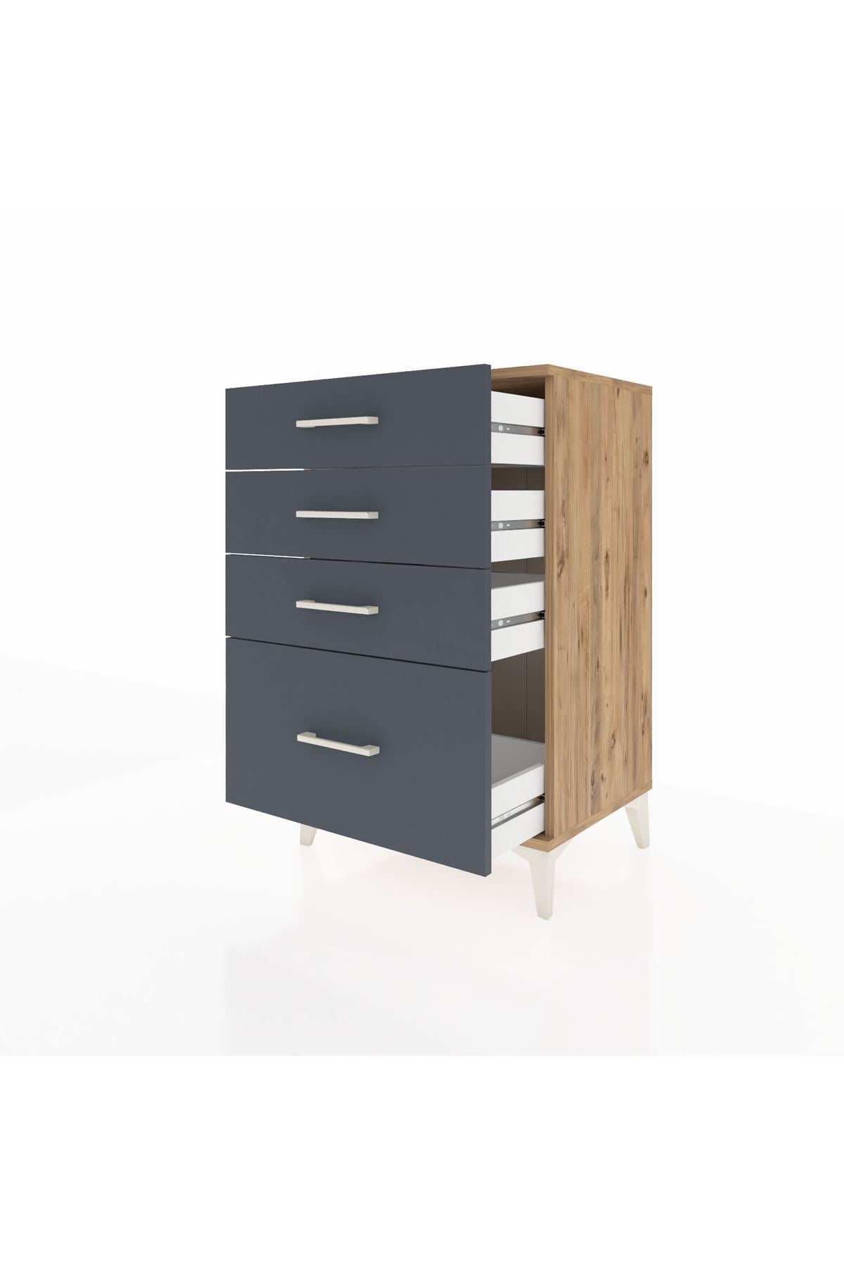 Hyperion Komodin 4 Çekmeceli 60x44x96 - S47M007V8B