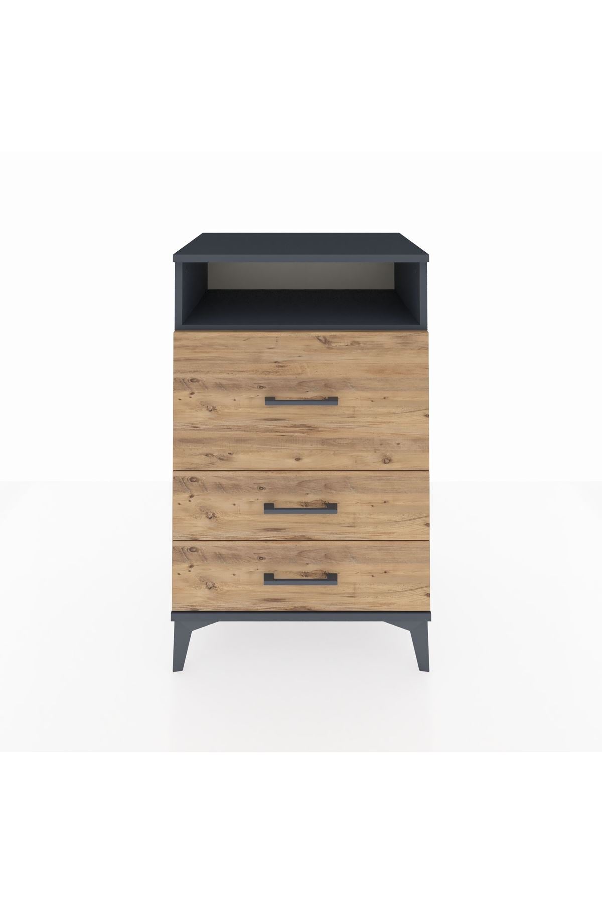 Hyperion Komodin Tek Raflı 3 Çekmeceli 60x44x96 - S47M009V6B