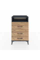 Hyperion Komodin Tek Raflı 3 Çekmeceli 60x44x96