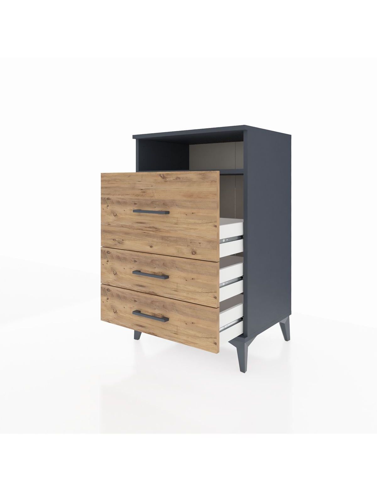 Hyperion Komodin Tek Raflı 3 Çekmeceli 60x44x96 - S47M009V6B