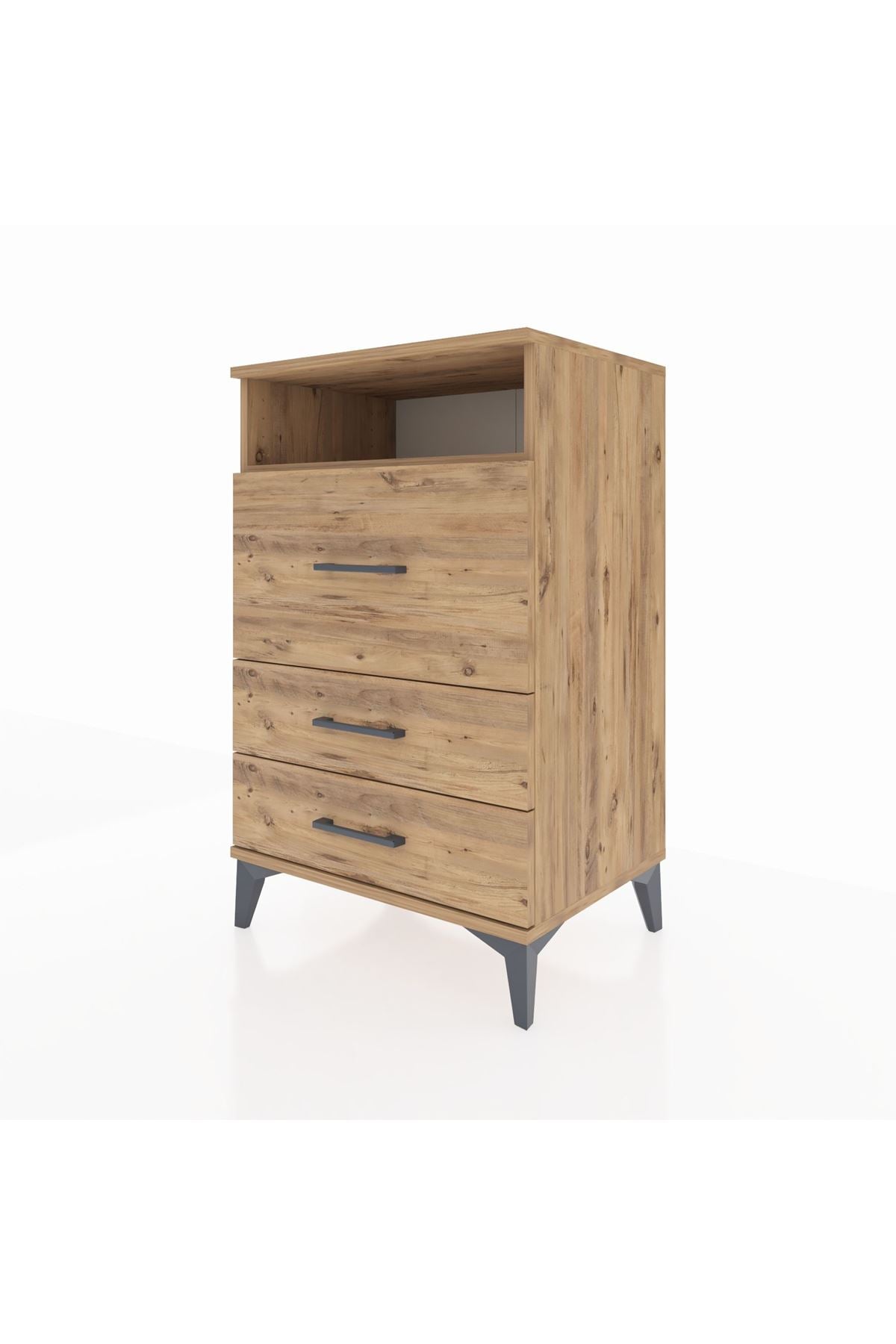 Hyperion Komodin Tek Raflı 3 Çekmeceli 60x44x96 - S47M009V9B