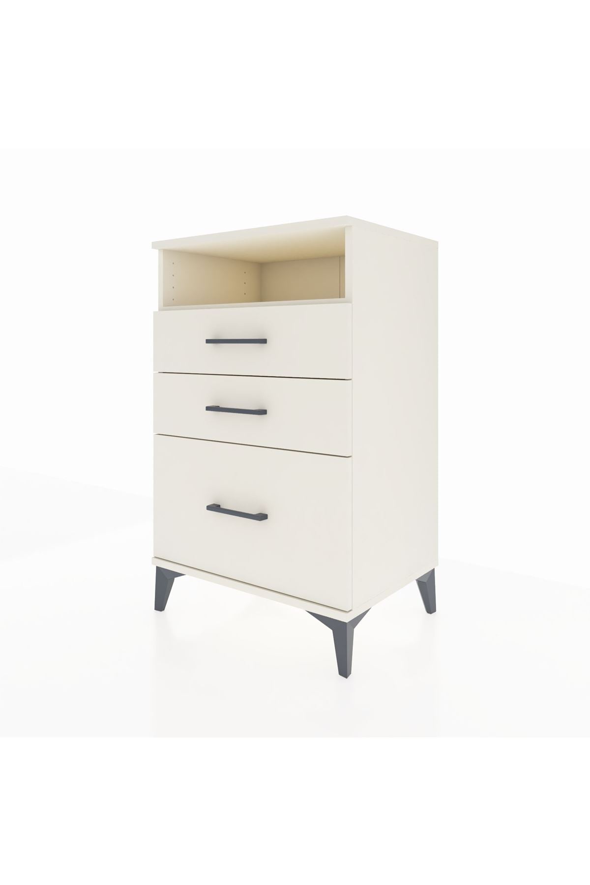 Hyperion Komodin Tek Raflı 3 Çekmeceli 60x44x96 - S47M010V1B