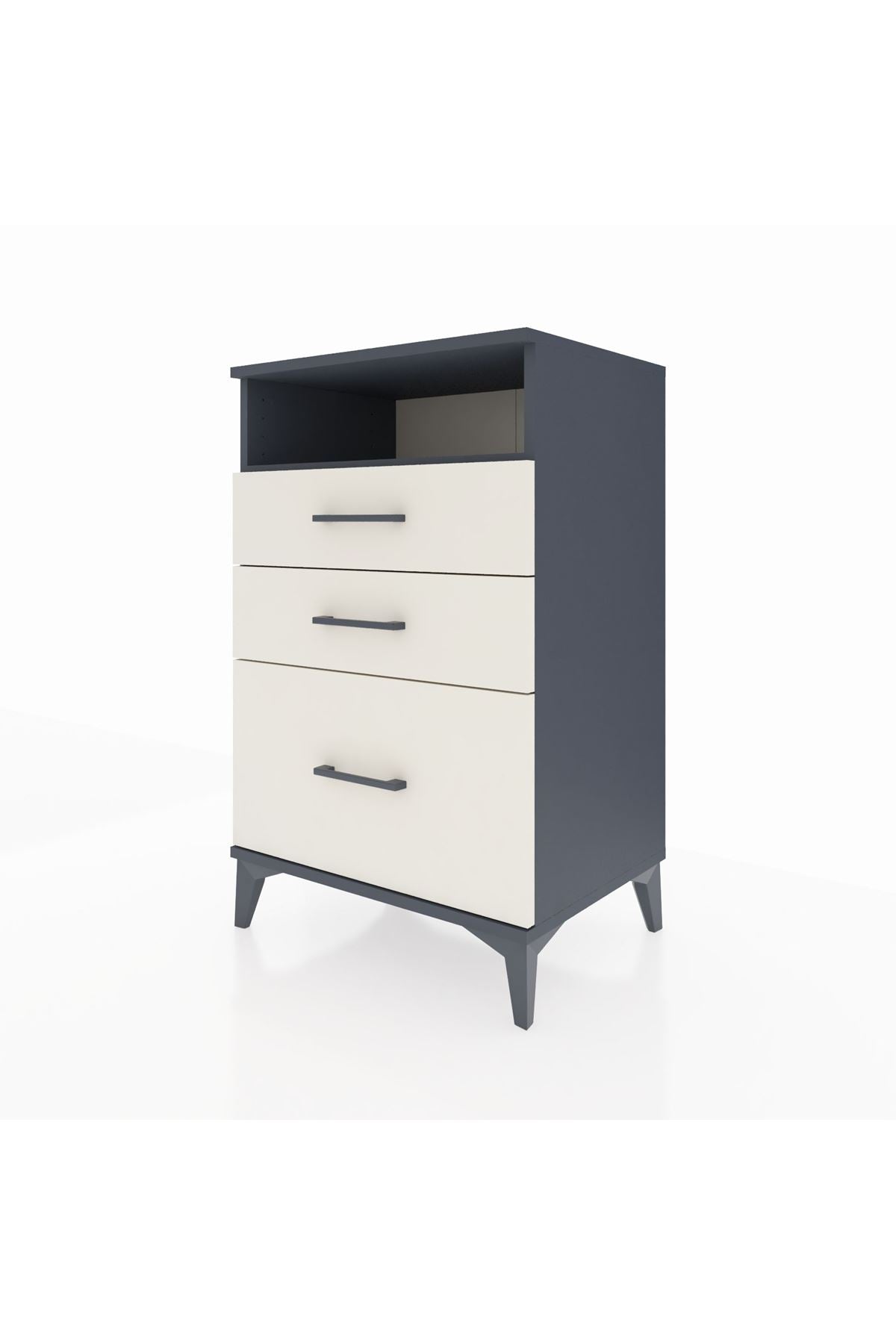 Hyperion Komodin Tek Raflı 3 Çekmeceli 60x44x96 - S47M010V4B