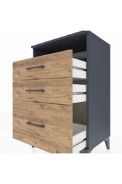 Hyperion Komodin Tek Raflı 3 Çekmeceli 60x44x96 - S47M010V6B